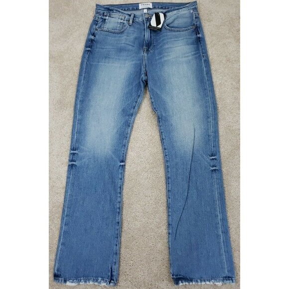 Frame ~Men's Size 28~ Blue Denim London-Los Angeles Distressed Jeans NWT. - Picture 1 of 12
